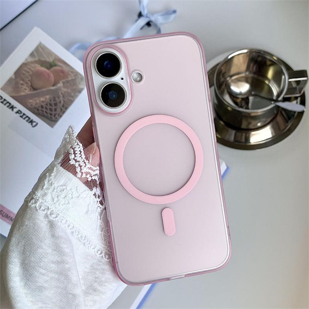 Frosted Ice Mist Magnetic Phone Case for Apple Phone Case Premium 16promax15pm Ultra-Thin Magnetic Phone Case
