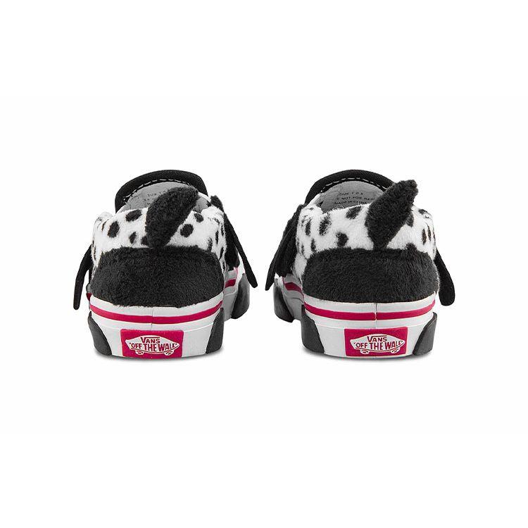 Vans Buty sportowe dla malucha z wzorem szczeniąt, niskie, czarno-białe VN0A4VJM6BT