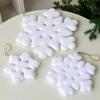 Soft-Furred Snow Crystalloid Christmas Tree Multiple Purpose Celebratory Adornment Environmentally Safe Design for Winter Festivities
