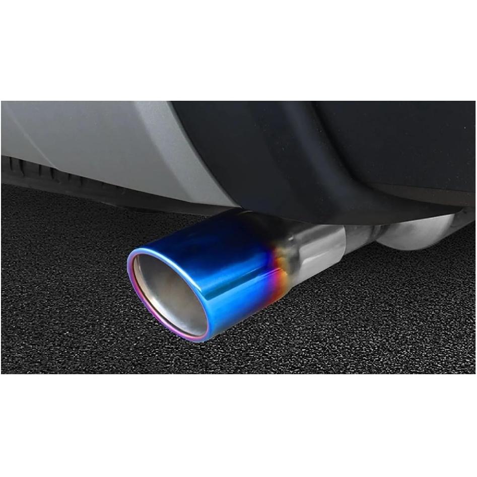 Compatible For Toyota Land Cruiser 250 Prado LC250 2024 2025 Stainless Steel Rear Tail Exhaust Muffler Tip End Tip Car Accessories 2pcs(Blue)