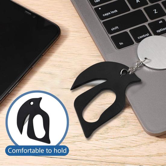 

Letter Opener Plastic Mail Opener with Blade Portable Envelope Slitter Wrapping Paper Cutting Tool for Office Home School Supplies 1pc чорний