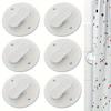 Shower Curtain Clips Shower Room Curtain  Adhesive Windproof Splash Clips Bathroom Curtain Weight Clip Windproof Splash Guard