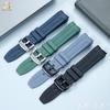 Für Longines Kangkas Fluorkautschuk-Armband L3.742 781 782 Schwarz Blau Serie Schnellwechsel Wasserdichtes Uhrenarmband mit Armband