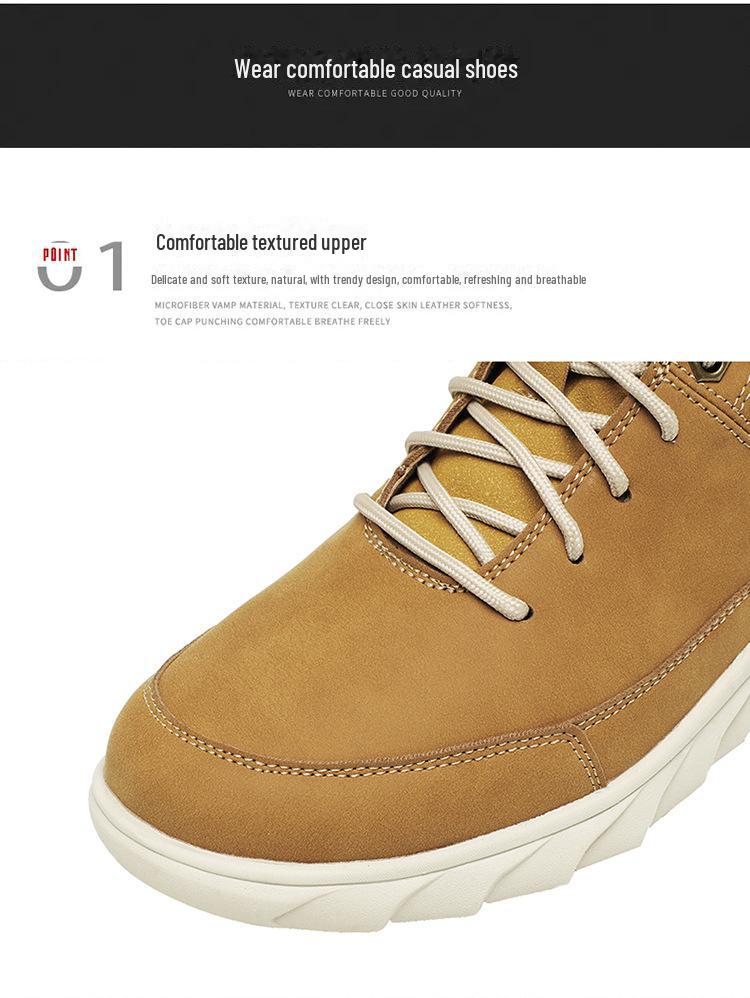 Men's Martin Boots - New Lightweight Mid-Top Outdoor Leisure Shoes for Autumn and Winter