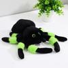4-Eyed Spider Plush Toy Lifelike Tarantula Black Widow Spider Doll Soft Poisonous Insect Stuffed Toy Boys Birthday Gifts