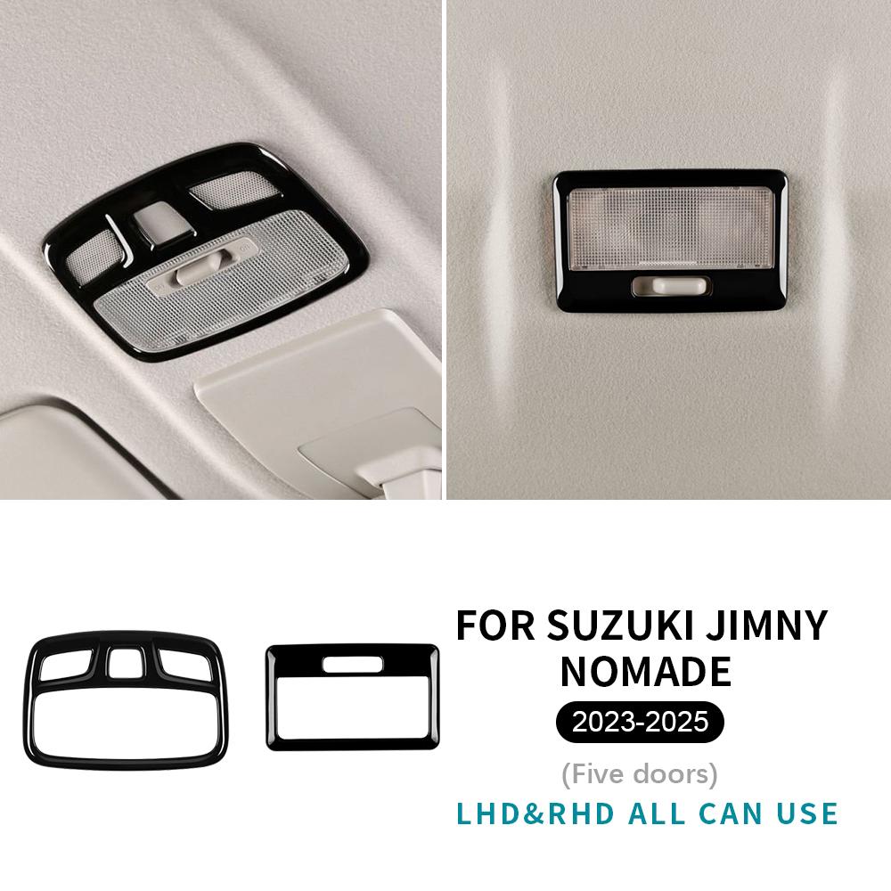 Reading Light Sticker For Suzuki Jimny JB74 JB64 Nomade 2018-2025 3/5-Doors Car Glossy Black Carbon Fiber Style Accessories