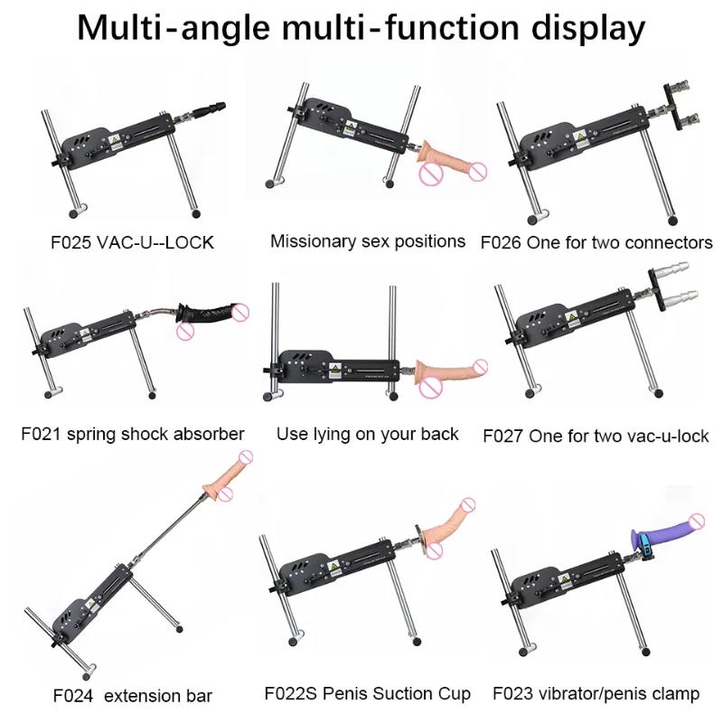 Female Products Masturbation Machine Simulates Rear Orgasm Fully Automatic Insertion Telescopic Remote Control Gun for Men and Women
