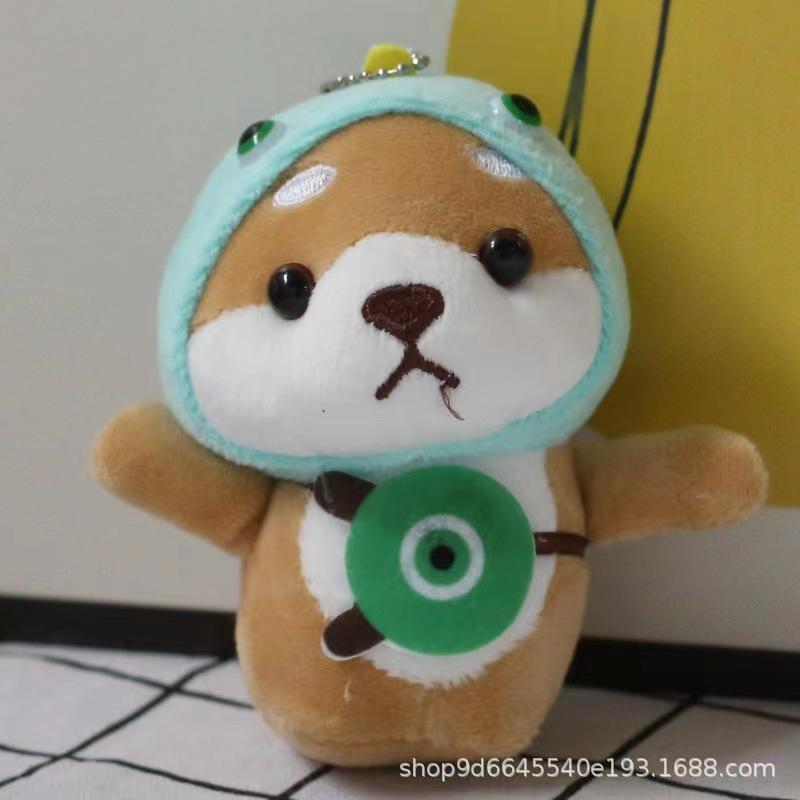 Cute Puppy Akita Dog Little Fox Plush Toy Corgi Small Mini Doll Hanging Decoration