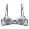 Sexy Spitzenunterwäsche dünn transparent Häschenohren Cup große Brust kleine Unterwäsche große Größe BH Abdeckung