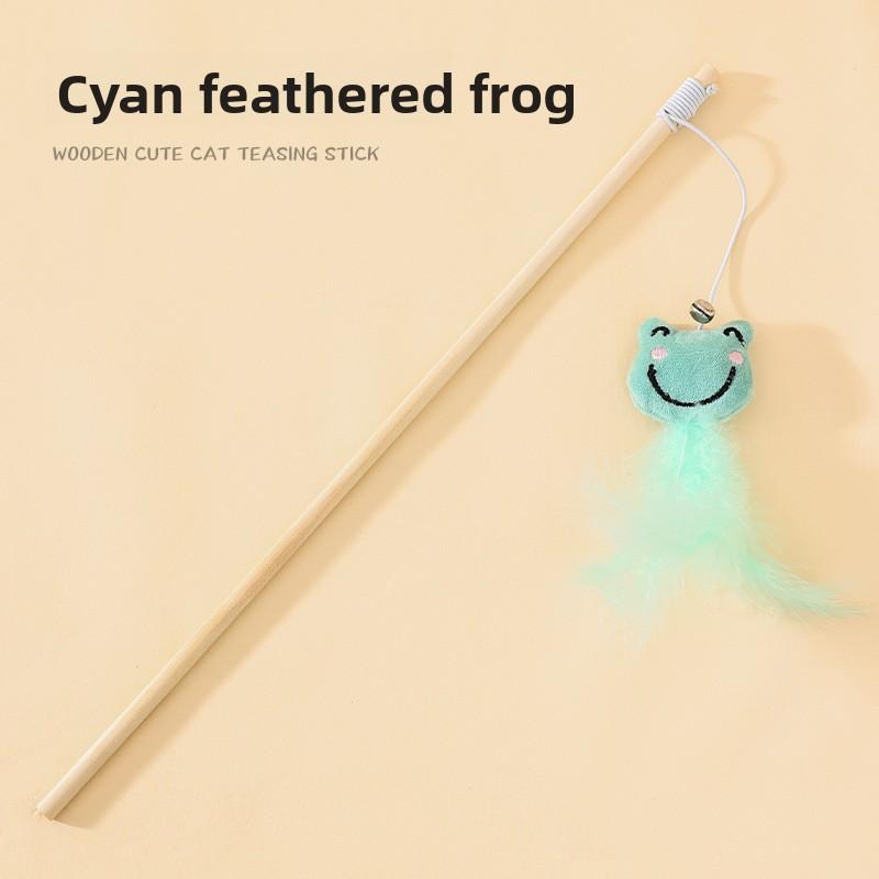 

Animal Paradise Series Cat Toys, Self-entertaining and Boring Cat Toys, Cat Toys, Feather Bell Cat Toys A style cyan