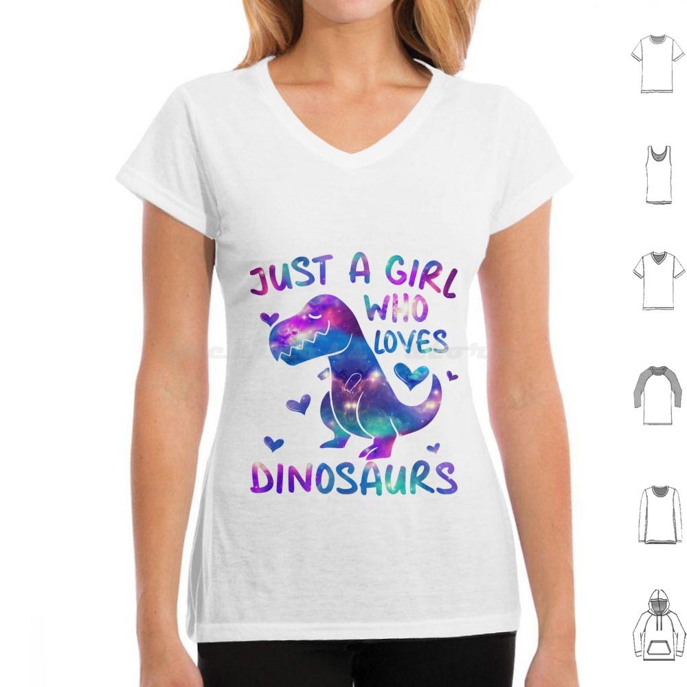 Just A Girl Who Loves DinosaursDinosaur Theme Teen Girls T Shirt 6xl Cotton Cool Tee Loves Dinosaurs S Gifs Beauiful Dinosaur