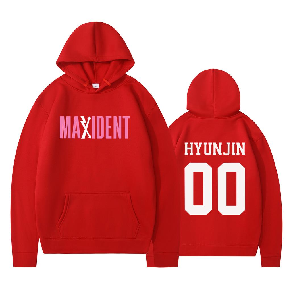 Vintage Grafický Potisk Stray Kids Mikina Dámská Pánská Ležérní Hip Hop Streetwear Dlouhý Rukáv Fleecová Mikina Unisex