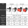 Cycling Tail Light Bicycles Lights LED Bike Rear Lights Multi-Modes Bright Safety Rechargeable Bicycles Accessories