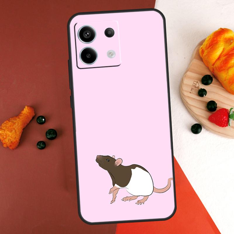 Cute Rattie Rats Case For Xiaomi Redmi Note 13 14 Pro 9 10 11 12 Pro 10S 11S 12S Redmi 13C 10C 12C 14C Coque