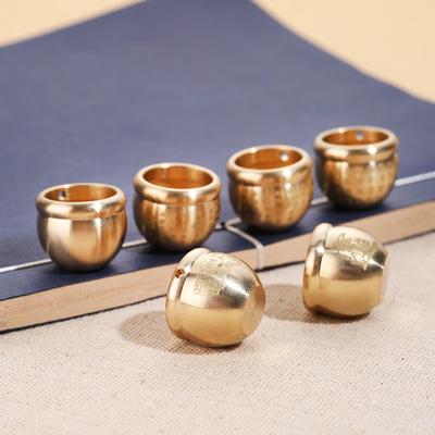 Feng Shui Lucky Fortune Wealth Brass Cornucopia Baifu Rice Cylinder Desktop Study Small Ornament Gift Home Decoration