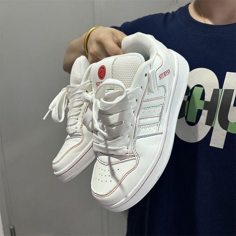 Neuer Studenten-Freizeit-Nischen-Herren- und Damen-Paar-Board-Schuhe, trendige koreanische Version, ins Street-Shooting, Retro-Farbabstimmungs-Board-Schuhe Damen