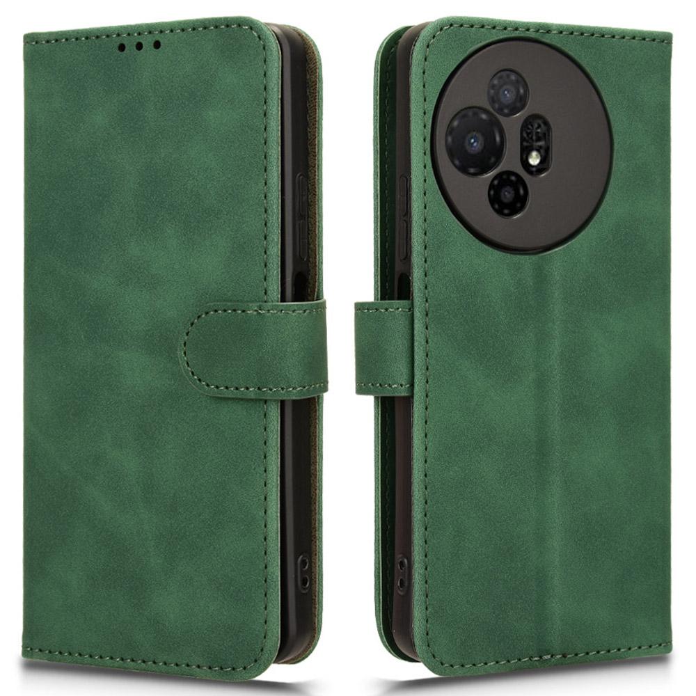 

For TCL 50 XL 5G Case 2 Card Slots Wallet PU Leather Magnetic Absorption Phone Cover Green