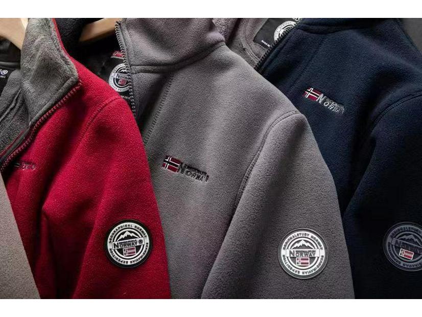 Norwegen-Bereit: Übergröße Herbst/Winter Fleecejacke für Outdoor-Kälteschutz