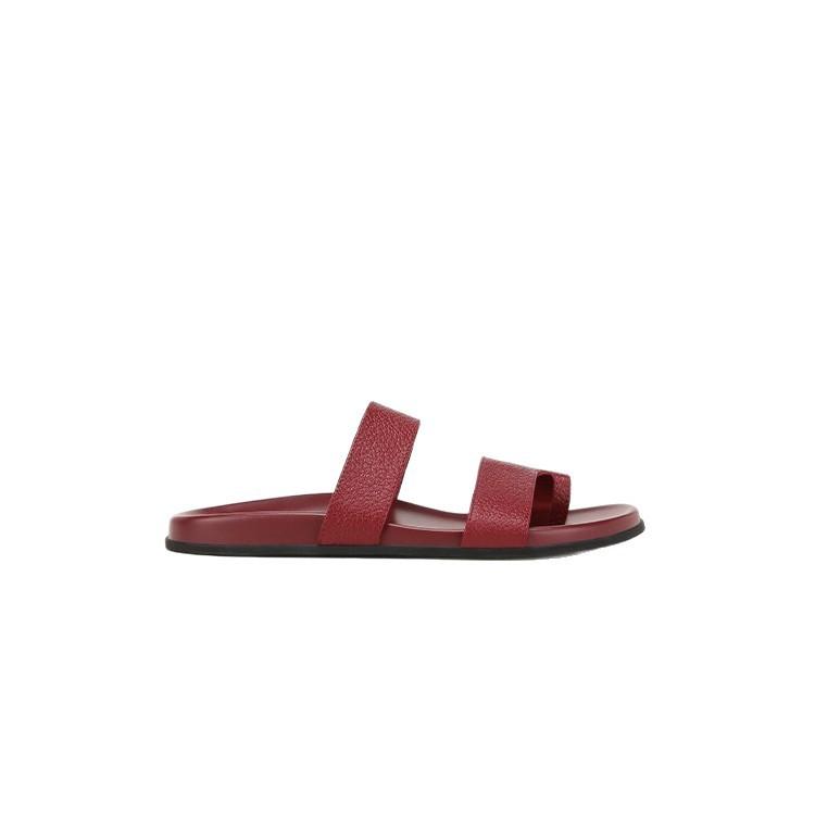 Su Yinyin has the same retro toe casual beach thick-soled slippers for women's vacation versatile flat-bottomed cool slippers for summer wear