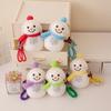 Cute Little Snowman Pendant Plush Toy Doll Snowman Doll Girl Bag Keychain Pendant Doll
