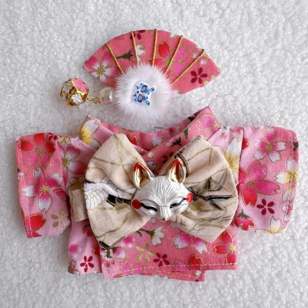 Suspenders Suit For 17cm Labubu Doll Clothes All-match Colour Outfit Doll Accessories Fashion Design Lovely Little Bear Star