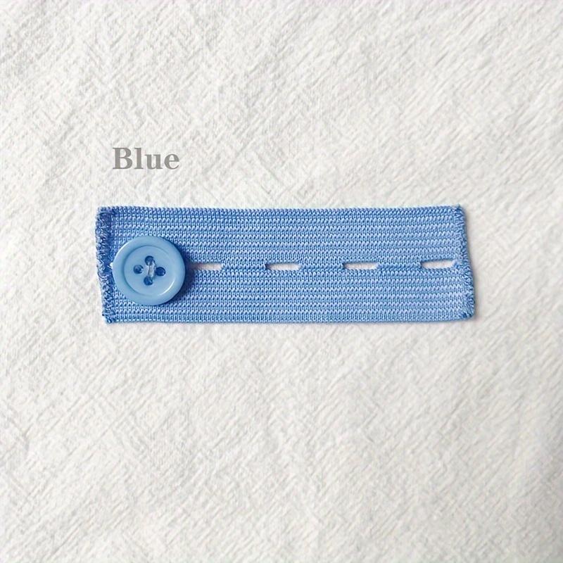 2pcs Adjustable Elastic Waistband Extenders for Plus Size Women & Men - Machine Washable Stretchable Belt with Discreet Button Closure,Casual & Wear