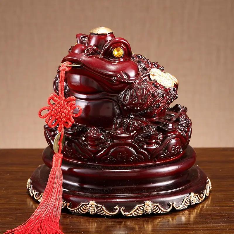 Golden Toad Ornaments for Household Decoration, Large Piggy Bank, Golden Toad, Office, Shop Opening Gifts, New