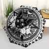 Mandala, Black Cat themed Eight rib Automatic Folding Umbrella Is Suitable for Both Men and Women, Making It A Perfect Christmas and Valenti