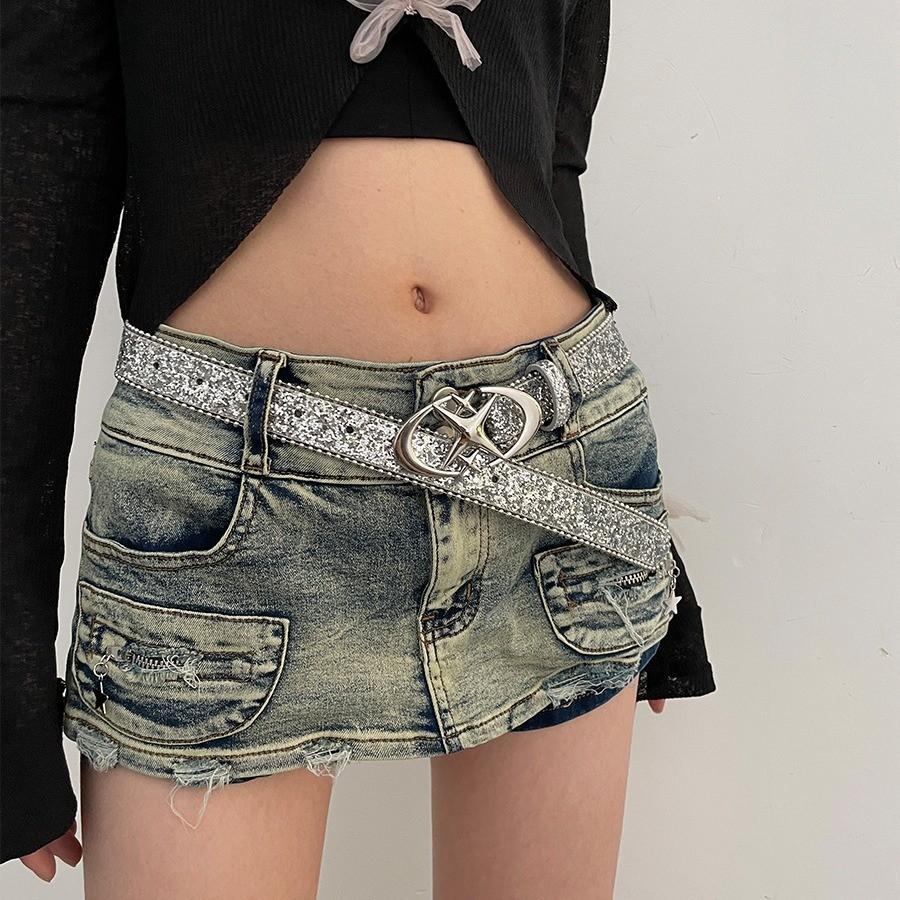 Barbie Y2k Millennium Trend Metal Belt For Jeans And Casual Wear