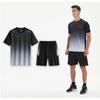 Herren Schnelltrocknendes Atmungsaktives Sportbekleidungsset - Kurzarm-T-Shirt & Lässige Trainingsshorts zum Laufen
