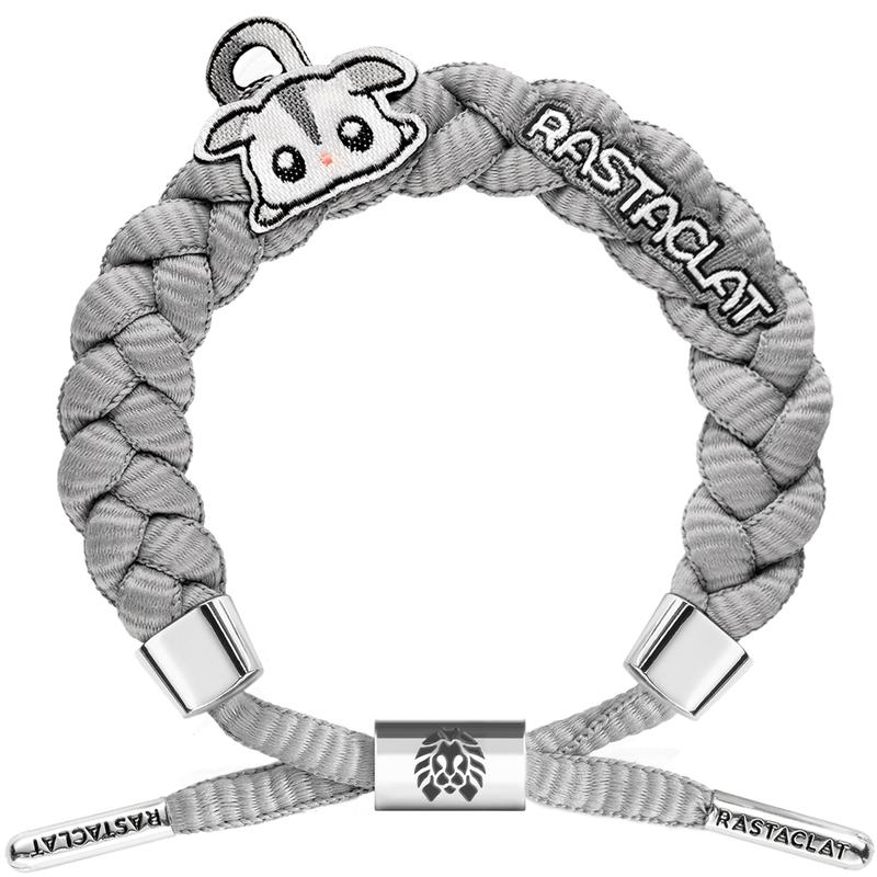 Rastaclat Little Lion Sweet Honey Cat Cloth Patch Cute and Sweet Little Lion Adjustable Polyester Fiber Bracelet Same Style for Couples 11400173RM02 коричневый