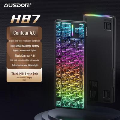 AUSDOM H87 Mechanische Tastatur mit drei Modi