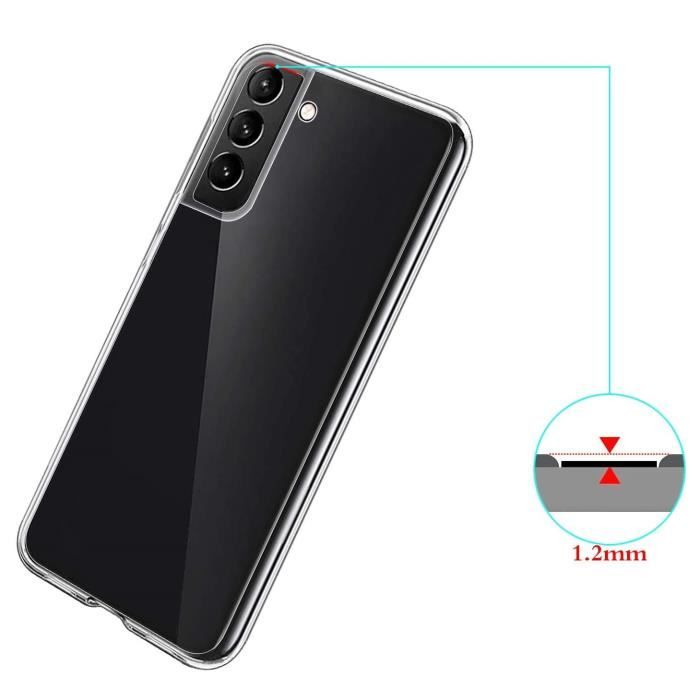 Coque souple - toproduits® - samsung galaxy s21 - silicone gel - ultra mince - transparent