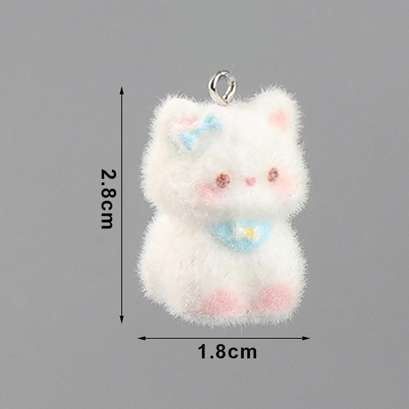 Kawaii Pluszowy Uroczy Kot Breloczek Stado Zwierząt Wisiorek Smycz do Telefonu Wiszący Sznurek Urok Breloki Akcesoria DIY Prezenty dla Dziewczynki