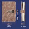 PU Leather Cover Password Lock Notebook Simple Atmosphere A5 Notebook Diary Book with Lock  Office