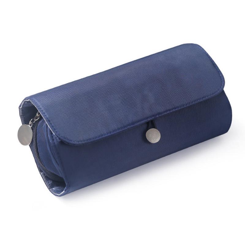Black Foldable Makeup Brush Bag, Large Capacity, 14-40 Slots