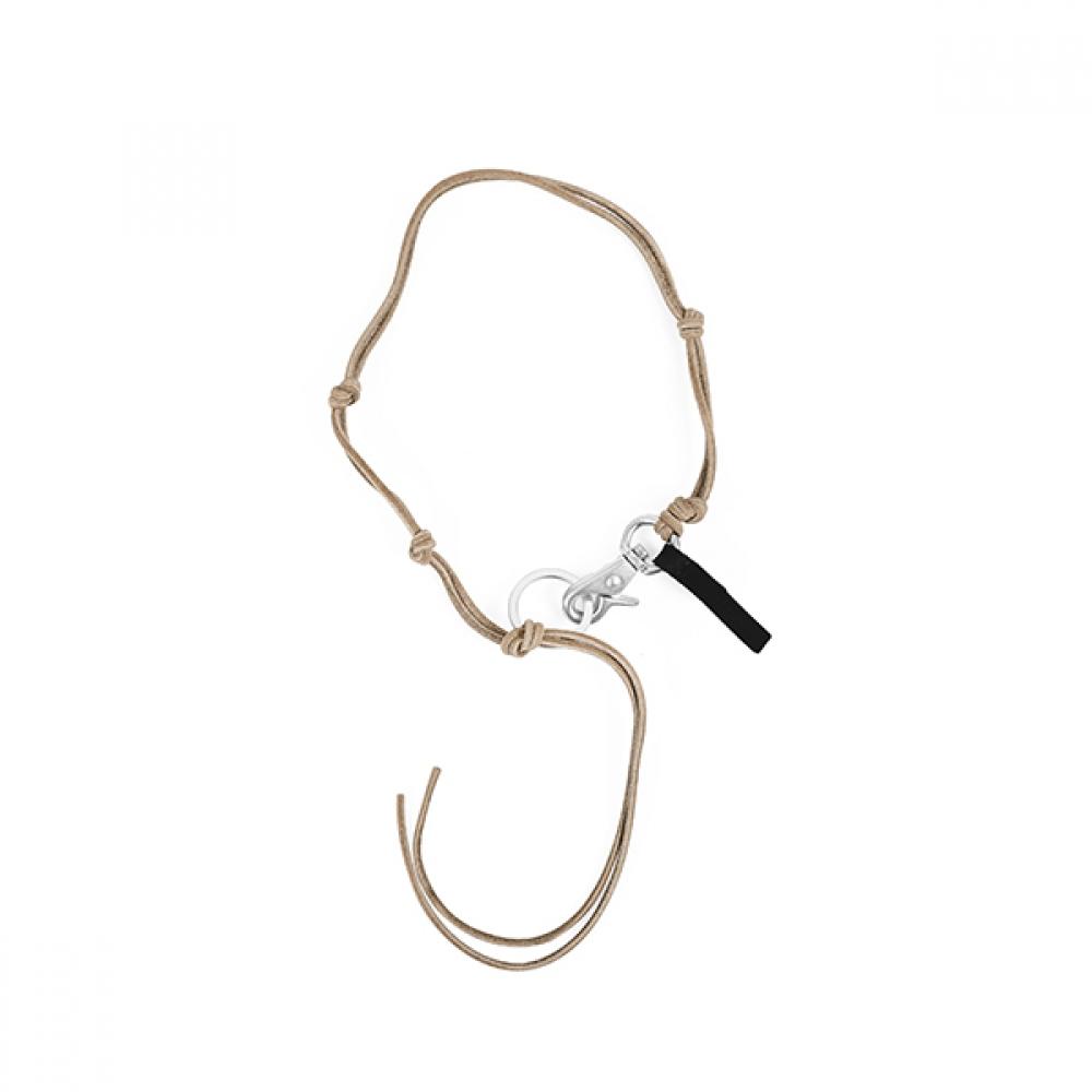 Our Legacy Radon Olive Keychain Leather Necklace A2228lol A2228LOL