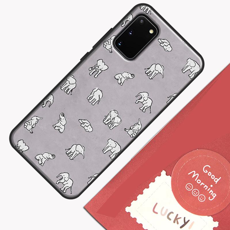 

Cute Baby Elephant Phone Case For Samsung Galaxy S25 S26 Ultra S20 S21 S22 S23 S24 Plus S9 S10 S25 FE Cover Shell Galaxy S23 FE