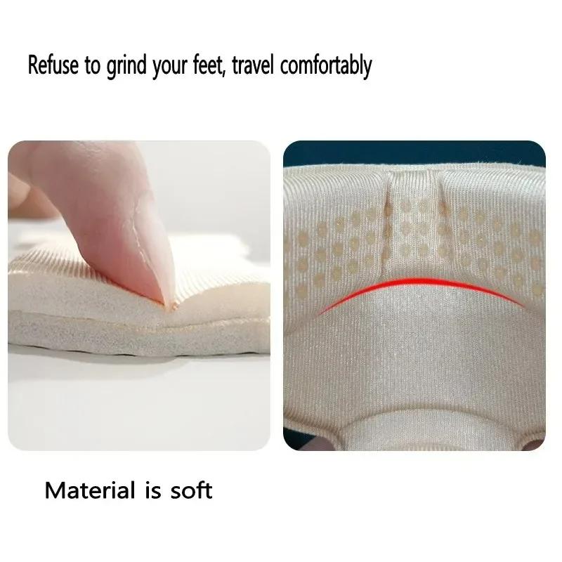 T-Shaped 2-In-1 Heel Pad, Foam Half Size Pad, Thickened Anti Slip High Heels, Anti-Wear Heel Pad