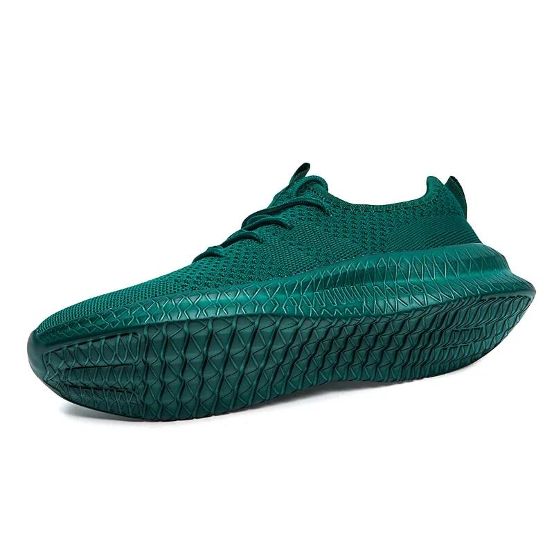 Fujeak Ultralight Plus Size Footwear Anti-slip Running Shoes for Men Casual Breathable Mesh Sneakers Solid Colour Men's Shoe