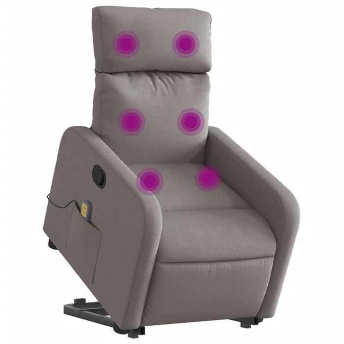VidaXL Reclining Massage Armchair, Relaxation Chair with Adjustable Backrest and Footrest, Living Room Seat 3206715