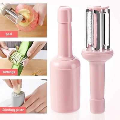 Éplucheur 3 en 1 multifonction en acier inoxydable pour fruits, légumes, pommes de terre, carottes, concombres, outils de cuisine pour la maison