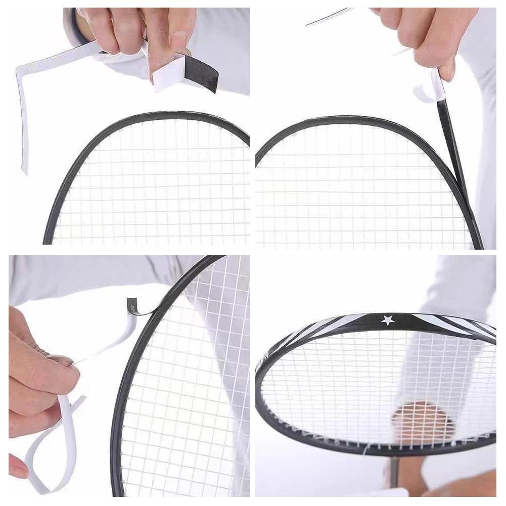 Badminton Racket Protection Sticker With Full Frame Anti-Collision Strip Racket Head Protection Wire