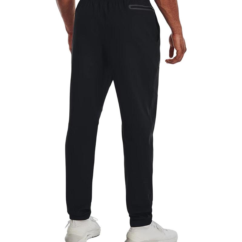 Under Armour Solid Color Loose Pocket Casual Pants Men Bottoms Black 1373863-001