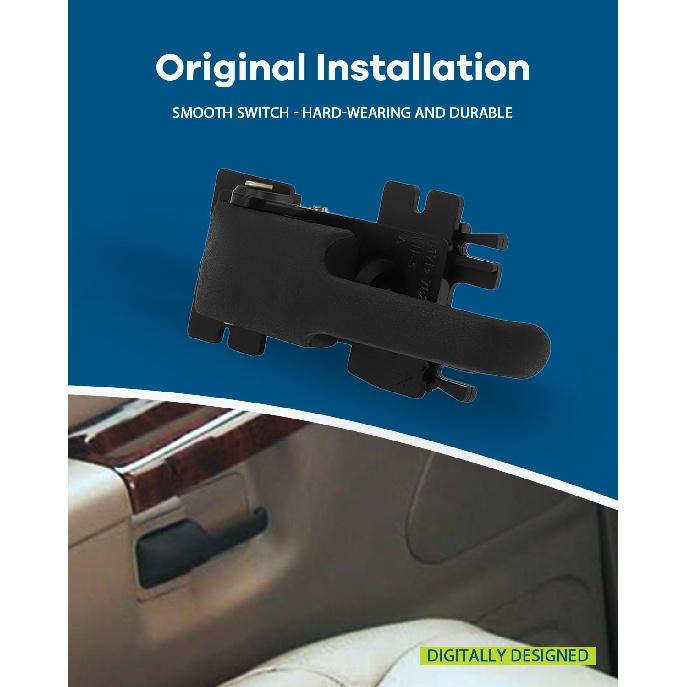 LUJUNTEC Interior Front Rear Driver Left Side Replacement for 1995-2002 for Ford for Explorer 1pc Black Handle Replace OE 3L2Z7821819AAA,