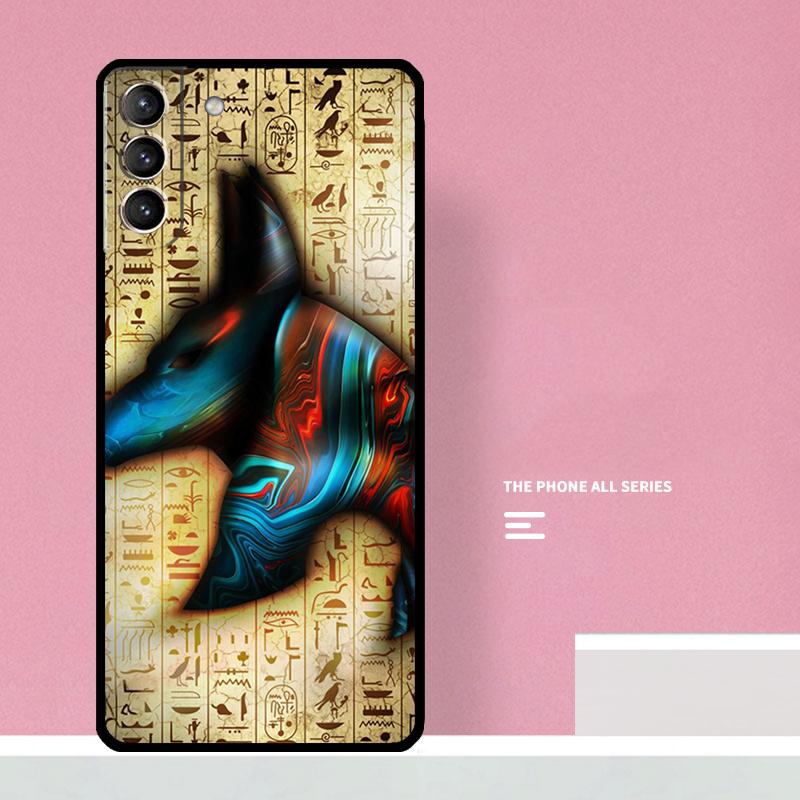 Anubis Egyptian God Phone Case For Samsung Galaxy S26 S25 S24 S20 S21 S22 S23 Ultra S10 Plus S25 FE Cover Coque