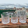 330ml Geprägtes Whiskeyglas Weinglas Europäischer Stil Party Zuhause Bar Whiskey Weinglas Trinkgeschirr Glas Ausländischer Wein Spirituosen Set