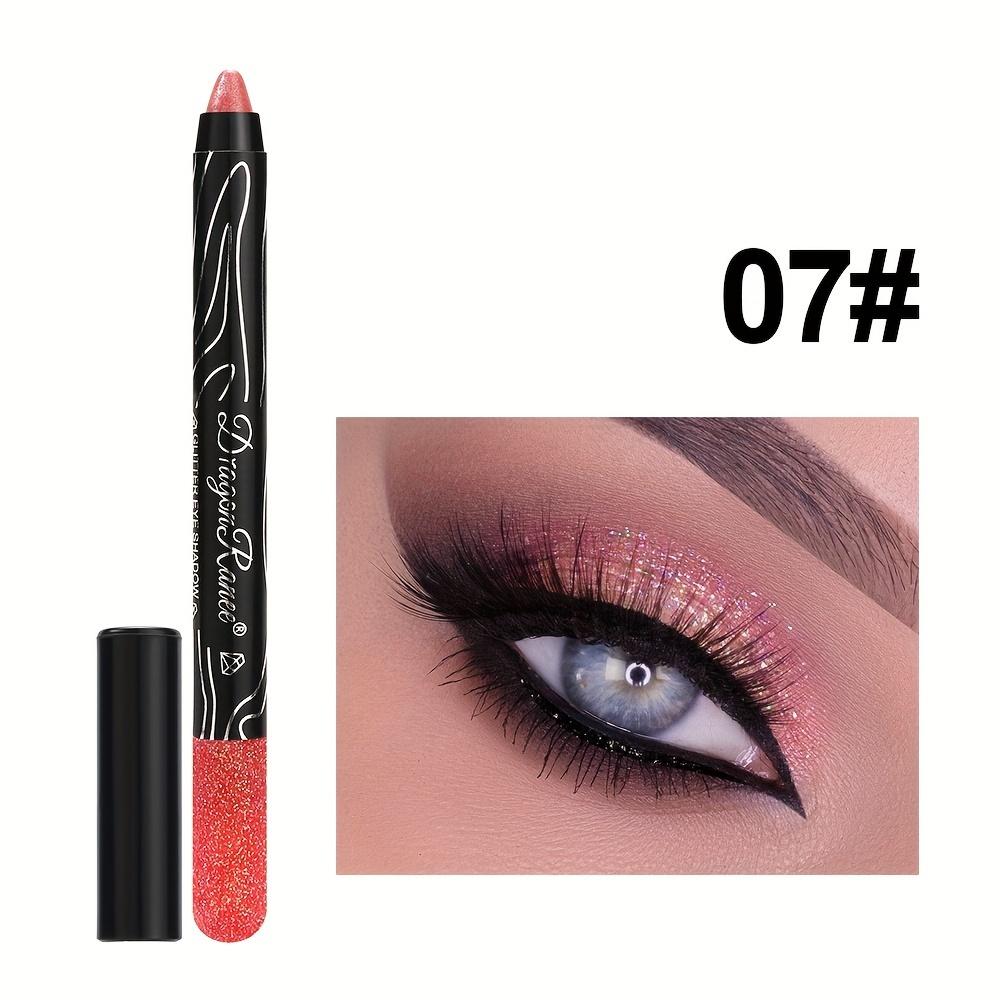 12-Color Eyeshadow Pencil Vibrant Matte Metallic and Shimmery Effects Creamy Waterproof Formula Eyeshadow Stick Long-Lasting Smudge-Proof Makeup