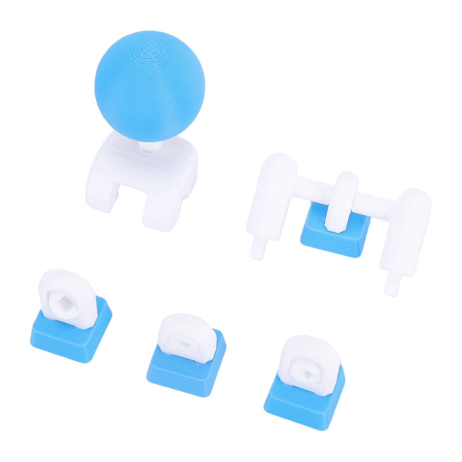 Joystick Keycap 4 Key Linkage 3D Printed Retro Joystick Keycap for Mechanical Keyboards WASD Keys Blue White