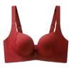 Mode Große Größe dünne Unterwäsche Damen nahtloser Bügel-BH gerafft Anti-Hänge-BH